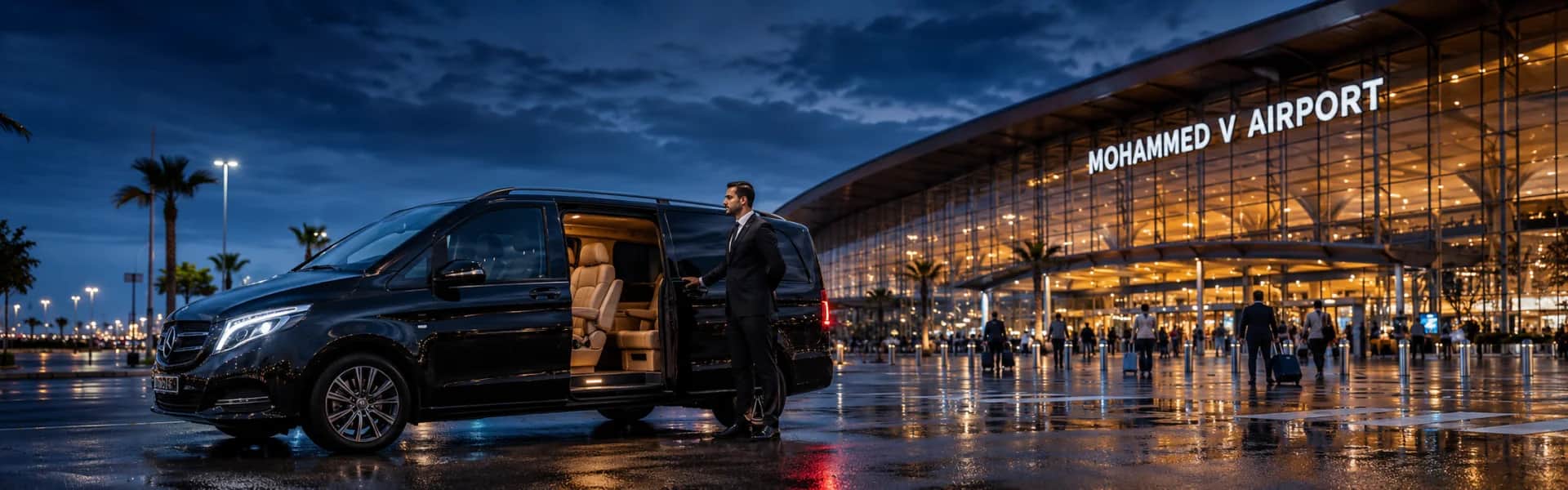 Transferes de Táxi e Chauffeur em Casablanca. Aeroporto, Cidade e Intercidades