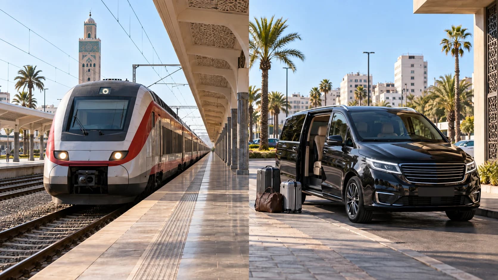 Privétransfer vs Trein van Casablanca naar Marrakech