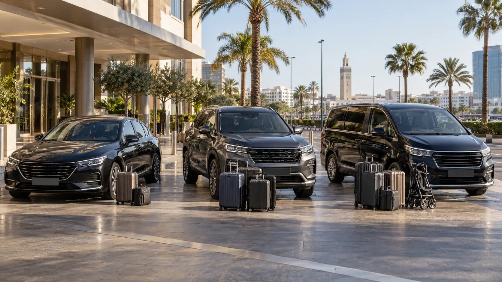 Sedán vs SUV vs Monovolumen para Traslados en Casablanca